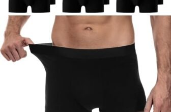 YouShow Boxer Uomo Cotone, Confezione da 6 Pezzi, Mutande Uomo Intimo, Elasticizzato, Confortevoli, privi di Etichette Che graffiano Nero L