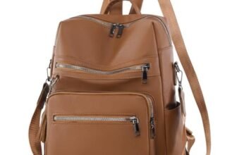 Aucuu Zaino Moda in pelle PU, Zaino Donna, Zaini Antifurto da Donna, Zainetto Casual Per Portatile PC, Borsa a Zaini Scuola per Shopping Scuola Viaggio Lavoro