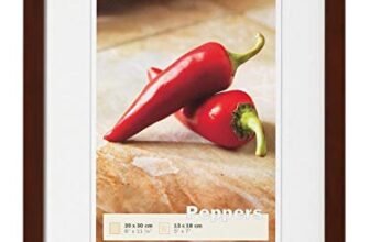 walther design Cornice Noce 30 x 40 cm Cornice Peperoni in Legno BP040N