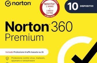 Norton 360 Premium 2026| Antivirus 10 dispositivi|15 mesi rinnovo automatico|Digital Download