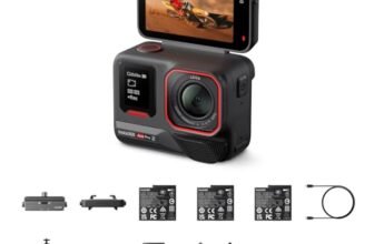 Insta360 Ace Pro 2 Ultimate Bundle Dual Battery – 8K Waterproof Action Camera Co-Engineered with Leica, 1/1.3″ Sensor, Dual AI Chip, Leading Low Light, Superior Audio, Flip Screen & AI Editing
