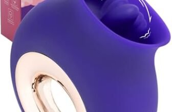 MySecretCase Vibratoreper Donna Clitoride, Stimolatore Clitoride Femminile, Lecca Clitoride Femminile, Vibratoreper Donna Piccolo, 9 Modalità di Vibrazione, Vibratore Lingua, Impermeabile, USB