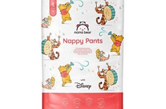 Marchio Amazon – Mama Bear Disney Pannolini mutandina, Taglia 5 (12-17 kg), Bianco, 70 Unità