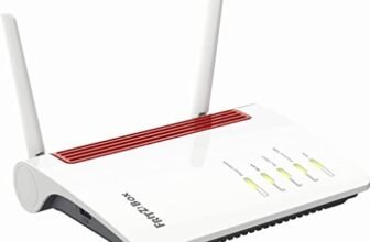 AVM FRITZ!Box 6850 5G Edition International, Modem Router 5G con Wi-Fi Dual Band fino a 1.266 Mbit/s, Mesh, 4x Gigabit Lan, 1x USB 3.0, VoIP, Base Dect, SIM Slot, Interfaccia in Italiano