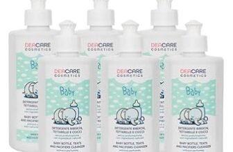 DEACARE BABY KIT DI 6 FLACONI DI DETERGENTE BIBERON, TETTARELLE E CIUCCI DA 400ML L’UNO.