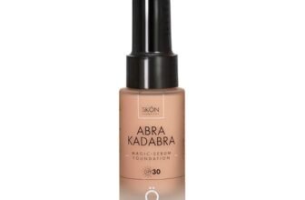 Skön Abrakadabra Glow – Siero Fondotinta con Protezione Solare SPF30, Siero Viso Acido Ialuronico con Olio di Cocco e Vitamina E per Incarnato Uniforme e Luminoso – per Tutti i Tipi di Pelle, 30 ml