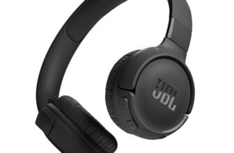 JBL Tune 520 BT Cuffie On-Ear Bluetooth Wireless, Pieghevoli e Leggere, Microfono e Comandi su Padiglione con Voice Aware, JBL Pure Bass, Connessione Multipoint, fino a 57 ore di Autonomia, Nero