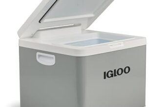 IGLOO IH45 frigo portatile ibrido a compressore 45L – 12V & 230V, frigorifero elettrico per auto, campeggio, camper e barca – mini frigo ibrido con alta efficienza & funzionamento silenzioso