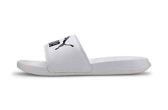 PUMA Popcat 20, Pantofole Unisex – Adulto, Puma White Puma Black, 43 EU