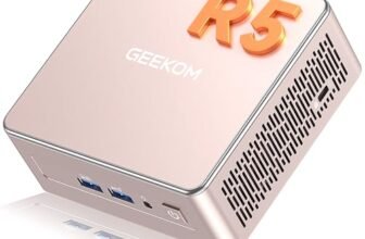 GEEKOM A5 Mini PC con AMD Ryzen 5 7430U,Garanzia 3 Anni |16GB RAM(Memoria DDR Espandibile,Non LPDDR) e 512GB SSD|Mini PC Windows 11 Pro| 8K/USB 3.2/Slot SD per Casa e Ufficio