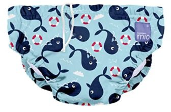 Bambino Mio, Costumino Contenitivo, A Prova di Perdite, Stiloso e Leggero, Covo Delle Balene, Medio (6-12 Mesi/7 – 9 kg)
