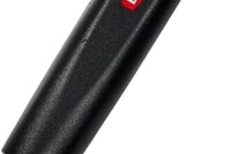 Derwent Gomma a batteria, include 8 gomme di ricambio, adatta per matite in grafite, colorate e pastello, qualità professionale, 2301931, nera