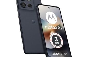 Motorola moto g56 5G con 3 anni di garanzia (8/256GB, Fotocamera 50MP + flicker cam, Display 6.72″ FHD+ 120Hz, batteria 5100mAh, MediaTek Dimensity 7060, Android 15), PANTONE Black Oyster