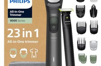 Philips Rifinitore All-in-one Multigroom Serie 9000 23 in 1 – Rasoio + Rifinitore uomo OneBlade – Set completo per viso, testa e corpo, 27 impostazioni di lunghezza (0,2-20 mm), Modello MG9561/30