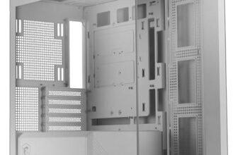 MSI MAG PANO M100L PZ WHITE Case PC Micro-ATX – Compatibilità Micro-ATX, Supporto GPU, Indicatore Livello, Filtri Antipolvere, 33 mm Spazio per Cavi, USB Type-C 20Gbps (Senza ventole)