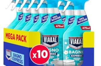 Viakal Doccia Express Fiori Eleganti, 470ml, Senza Risciacquo, Pulizia Scintillante In Una Sola Passata