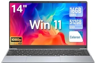 FUNYET 2026 PC Portatile 14.1 Pollici Celeron N5095 Upto 2,9 GHz Laptop Win 11 Pro 16 GB RAM+512GB SSD 1TB Estensioni TF Card Notebook丨5G WIFI丨IPS FHD 1920×1080丨USB 3.0丨BT 5.0丨Mini-HD丨180° Pieghevole