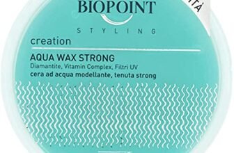 Biopoint Styling – Aqua Wax Strong Edition, Cera Capelli Modellante e Lucidante a Base d’Acqua, Fissaggio Extra Forte, Ideale per Look Bagnati, 100 ml