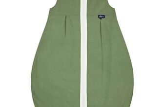 Alvi Sacco nanna estivo Mäxchen Light, Gots Felpa Nap Green, 100 cm