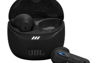 JBL Tune Flex 2 Auricolari Bluetooth True Wireless con Cancellazione del Rumore, 48 Ore di Autonomia, Resistenti ad Acqua e Polvere IP54, Connessione Multipoint, Design Aperto a Stick, Nero