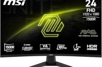 MSI MAG 244C LED-Monitor 59,9 cm (23,6″) Full HD – HDMI/DP – Schwarz (MAG 244C)