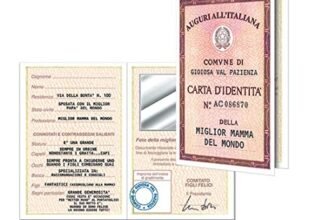 Bombo Biglietto Auguri Carta d’identità Mamma