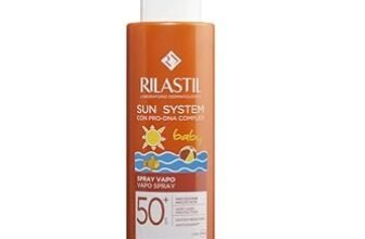 Rilastil Sun System Spray Baby, Vapo, Emulsione Corpo, Texture Leggera, per Pelli Sensibili di Neonati e Bambini SPF 50+ Protezione Molto Alta, Confezione da 200ml