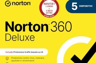 Norton 360 Deluxe 2026| Antivirus 5 dispositivi|15 mesi| Digital Download