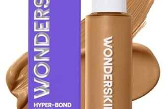 Fondotinta Siero Wonderskin Hyper Bond a Lunga Tenuta 24H – Resistente all’Acqua, No-Transfer, Trucco Viso a Lunga Durata con Niacinamide e Acido Ialuronico – Leggero, Finish Naturale (Afterglow)