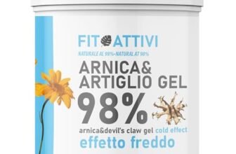 Arnica e Artiglio del Diavolo Forte 500ml Effetto Freddo 98% Arnica Per Cavalli Uso Umano Vitamina E Mentolo Menta per Massaggi Locali Made In Italy