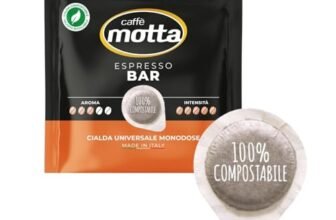 Caffè Motta Cialde Compostabili Espresso Bar 75 cialde da 7.3g per Cialda, Compatibili E.S.E.
