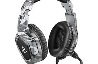 Trust Gaming GXT 488 Forze-G Cuffie PS4 e PS5 con Licenza Ufficiale PlayStation, Over-Ear, Microfono Ripiegabile e Archetto Regolabile, Jack Audio 3.5 mm, Cuffie Gaming Cablate – Grigio