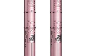 Maybelline New York Mascara Ciglia Sensazionali Sky High, Volumizzante e Allungante, Definisce, incurva e moltiplica, Nero, Confezione da 2