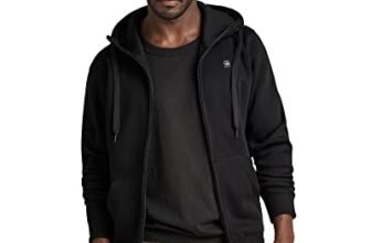 G-STAR Premium Core Hooded Zip Sweater, Maglione Uomo, Nero (Dk Black D16122-c235-6484), L