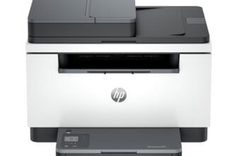HP LaserJet M235sdw 8J9K7F, Stampante Multifunzione A4, Stampa Fronte e Retro Automatica in Bianco e Nero, 27 ppm, WiFi, Ethernet, USB, ADF, Smart, No Fax, Schermo LCD a icone, Grigia