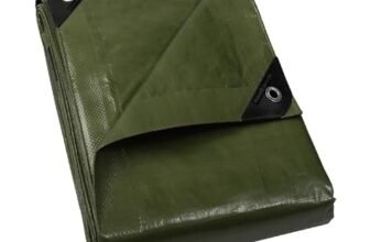 GUARD SHIELD Telone di copertura occhiello impermeabile 5x6m verde multifunzione poliestere 120g/m² stabiltà UV