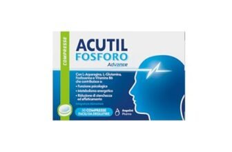 Acutil Fosforo Advance, Integratore Alimentare con Vitamina B6, L-Asparagina, Fosfoserina e L-Glutammina, Contribuisce a Rimanere Concentrati e a Ragionare con la Giusta Lucidità, 50 Compresse
