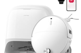 roborock Qrevo Curv 2 Pro Robot Aspirapolvere e Lavapavimenti, 25000 Pa, Zero-Grovigli, Acqua 100°C, Autopulente, Evita Ostacoli, Asciugatura Auto, per Peli di Animali Domestici