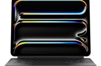 Apple Magic Keyboard per iPad Pro 13” (M4), comodissima per scrivere e con trackpad integrato, tasti funzione, Italiano — Nero