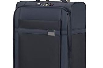 Samsonite Airea – Spinner S (lunghezza: 35 cm) bagaglio a mano espandibile, 55 cm, 38/43,5 L, blu (blu scuro)
