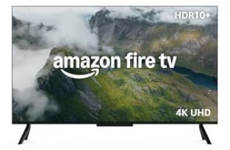 Amazon Fire TV serie 4 da 55″ (ultimo modello), smart TV 4K Ultra HD con telecomando Alexa, HDR10+, processore veloce, Dolby Audio, modalità ambiente, TV in diretta gratuita