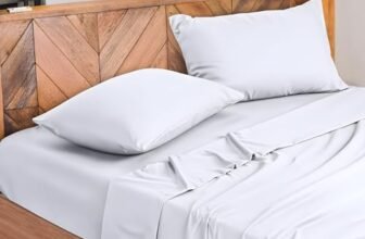 NARCISO – Lenzuola Matrimoniali 100% Cotone Made in Italy, Completo Letto Matrimoniale Composto da 1 Lenzuolo Sotto con Angoli 180×200, 1 Lenzuolo Sopra 240×290, 2 Federe Cuscini 50x80cm (Bianco)