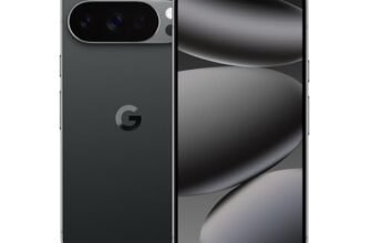 Google Pixel 10 Pro – Smartphone Android sbloccato con Gemini, sistema a tripla fotocamera posteriore, autonomia di oltre 24 ore e display Super Actua da 6,3″ – Nero ossidiana, 256GB
