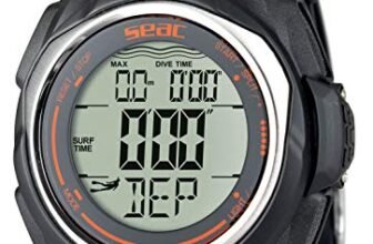 SEAC Partner, Computer da Polso per Immersioni in Apnea Unisex Adulto, Nero, Standard