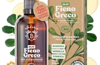 BIONOBLE Olio di Fieno Greco Puro per Seno Bio – Rassoda e Modella Seno e Glutei – Macerato di Semi Senza Odore, 100% Naturale – Olio Fieno Greco Capelli – Bottiglia di Vetro, Pipetta, Pompa – 100ml