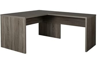 Composad | Scrivania della Linea DISEGNO, Scrivania Angolare, Scrivania PC ad Angolo, (LxAxP) 138,20×74,50×160,50 cm, Colore Rovere Sonoma, per Studio, Ufficio, Made in Italy