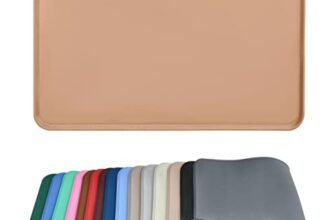 AUDWUD Tappetini impermeabili di alimentazione del cane e del gatto del silicone,tappetini antiscivolo della ciotola dell’animale domestico,tappetino di alimentazione dell’animale domestico