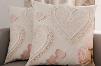 PETTI Artigiani Italiani – Coppia di Federe Cuscino 40×40 cm in Microfibra, Cuscini Arredo Camera da Letto, Divano, Salotto, Set 2 Fodere Copricuscino, Federa Shabby 319, 100% Made in Italy