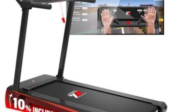 YM Tapis Roulant Salvaspazio 16 km/h, Brand Italiano, Inclinazione, APP Compatibili, Pieghevole, Ampia Superfice, 2 Sistemi Controllo (TASTI/GESTUALE), Gesture Control Brevettato, NEXT 4000 Your Move