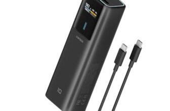 CUKTECH 10 Power Bank 100W Caricabatterie Portatile per Laptop, Batteria da 10.000 mAh con USB C e Smart Display TFT, Ricarica Rapida PD3.0 per iPhone Serie 16/15, Samsung Galaxy S24/S23, iPad Air/Pro